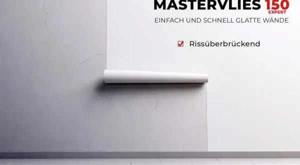 MASTERVLIES 150 Expert: was ist vlies? Eine Rolle glättet Risse und sorgt für schnelle, makellose Wände.