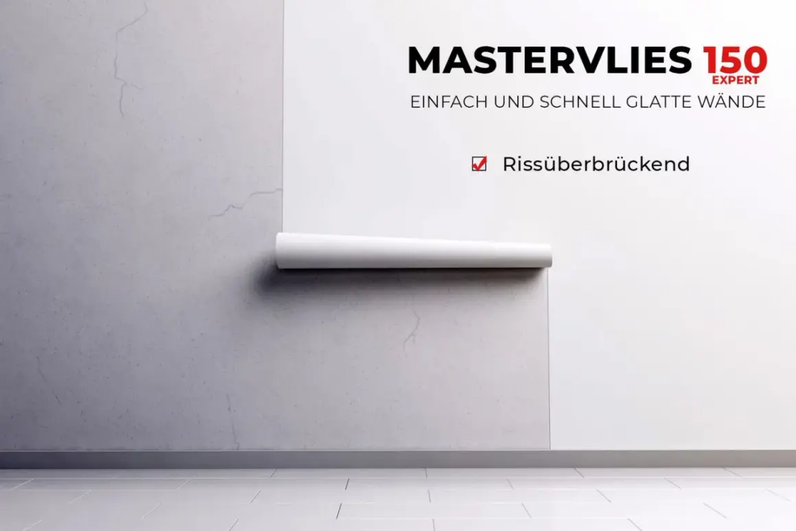 MASTERVLIES 150 Expert: was ist vlies? Eine Rolle glättet Risse und sorgt für schnelle, makellose Wände.